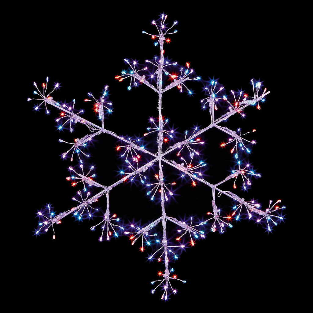 MicroBrights 40cm Light Up Christmas Snowflake 5053844315385